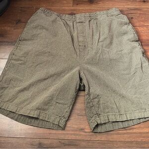 Utility Classic Tan Checkered Men's Shorts